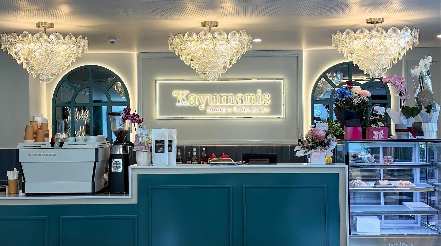 A delicious spread of Indonesian food on a table.